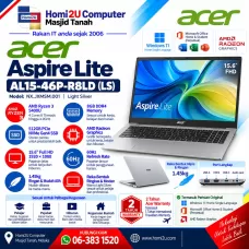 Acer Aspire Lite AL15-46P-R8LD (LS) Ryzen 3 5400U 8GB RAM 512GB SSD 15.6-inch FHD