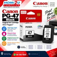 Canon PG-47 Black Original Ink Cartridge – 400 Pages