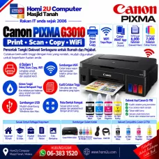 Canon PIXMA G3010 – Wireless Ink Tank All-in-One | Print, Scan & Copy | Wi-Fi