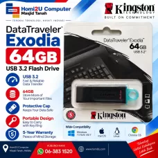 Kingston DataTraveler Exodia 64GB – USB 3.2 Gen 1 Flash Drive
