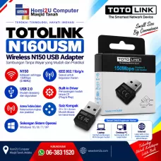 TOTOLINK N160USM Wireless N USB Adapter – 150Mbps | 2.4GHz TOTOLINK N160USM Wireless N USB Adapter – 150Mbps | 2.4GHz