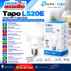 Tapo L520E Smart Wi-Fi Light Bulb – E27 | 806lm | 4000K | Dimmable
