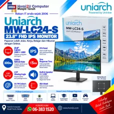 Uniarch MW-LC24-S – 23.8” FHD IPS | 100Hz | HDMI | VGA | Speaker Uniarch MW-LC24-S – 23.8” FHD IPS | 100Hz | HDMI | VGA | Speaker