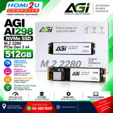 AGI AI298 NVMe SSD – 512GB | M.2 2280 | PCIe Gen 3 x4 AGI AI298 NVMe SSD – 512GB | M.2 2280 | PCIe Gen 3 x4