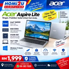 Acer Aspire Lite – Intel N4500 | 8GB | 512GB SSD | 15.6” FHD