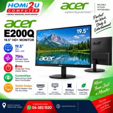 Acer E200Q – 19.5” HD+ | 75Hz | 6ms Monitor
