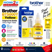 Brother BT5000Y Yellow Original Ink Bottle – Ultra High Yield
