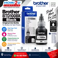 Brother BTD100BK Black Original Ink Bottle – Ultra High Yield