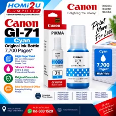 Canon GI-71 C Cyan Original Ink Bottle – 7,700 Pages Canon GI-71 C Cyan Original Ink Bottle – 7,700 Pages