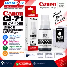 Canon GI-71 PGBK Black Original Ink Bottle – 6,000 Pages Canon GI-71 PGBK Black Original Ink Bottle – 6,000 Pages