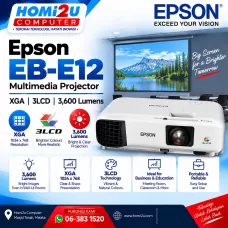 Epson EB-E12 – XGA | 3LCD | 3,600 Lumens Projector