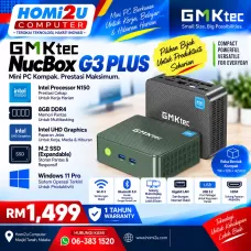 GMKTec NucBox G3 Plus – Intel N150 | 8GB DDR4 | 256GB SSD | UHD