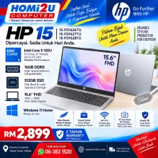 HP 15 – Core 5 120U | 16GB | 512GB SSD | 15.6” FHD