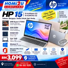 HP 15 – Ryzen 7 | 16GB | 512GB SSD | 15.6” FHD