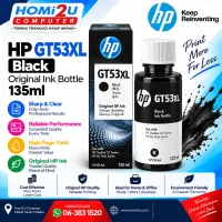HP GT53XL Black Original Ink Bottle – 135ml HP GT53XL Black Original Ink Bottle – 135ml