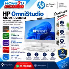 HP OmniStudio AIO 24-CV0005d – AMD Ryzen 5 40 | 16GB | 512GB SSD | Radeon Graphics | 23.8" FHD HP OmniStudio AIO 24-CV0005d – AMD Ryzen 5 40 | 16GB | 512GB SSD | Radeon Graphics | 23.8" FHD