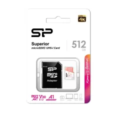 Silicon Power 512GB Superior microSDXC UHS-I 4K Ultra HD  